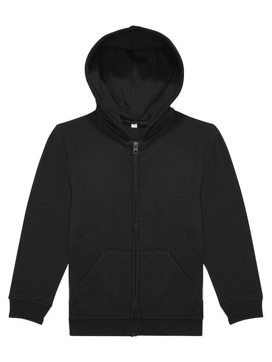 B&C Kinder-Sweatshirt Strickjacke mit Kapuze Sc...