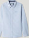 Kids Striped Long-sleeved Shirt Light Blue