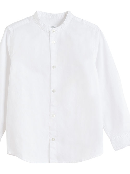 Kids Shirt Long Sleeve White