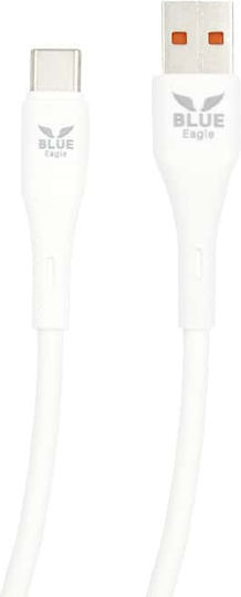 Blue Eagle Be-dcac-03 Data Silicone Cable Usb-a Type-c 1m White