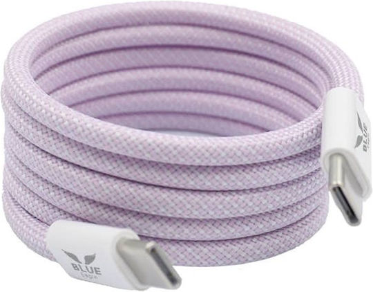Blue Eagle Be-dcccm-04 Magnetic 60w Data Cable Type-c Type-c 1m Light Purple
