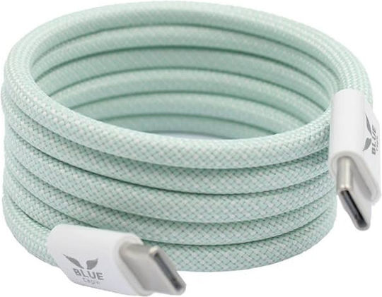 Blue Eagle Be-dcccm-04 Magnetic 60W Data Cable USB Type-C Type-C Length 1m Light Green