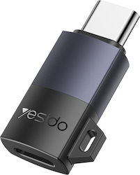 Yesido Lightning male σε USB-C female