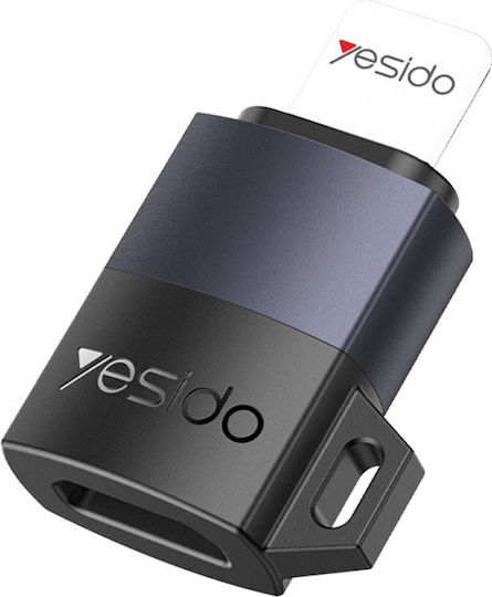 Yesido Converter micro USB male to Lightning female Gray 1pcs