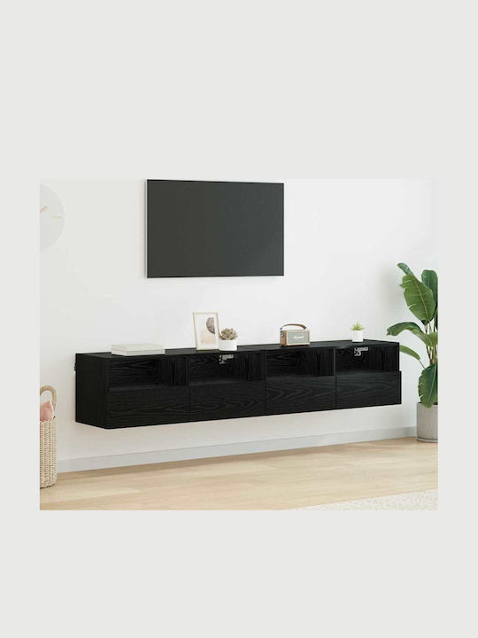 Wohnzimmer TV-Einheit Black Beech L80xB30xH30cm