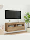Wohnzimmer TV-Einheit Artisan Oak mit Beleuchtung L100xB30xH40cm