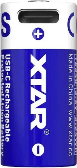 XTAR Επαναφορτιζόμενη Μπαταρία 16340 Li-ion 900mAh 3.7V