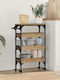 vidaXL vidaXL Küchenwagen Hölzernes 4 Ebenen Braun 53x20x76cm