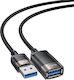 Yesido USB 2.0 Cable USB-A male - USB-A female Γκρι 1.5m