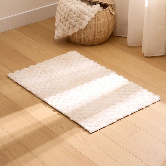 A-s Adriel Anti-slip Rug Rectangular Furry Ecru