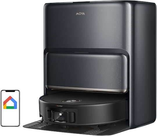 Mova Z60 Ultra Roller Complete Σκούπα Ρομπότ με Χαρτογράφηση Laser & Απορρόφηση 28000Pa Μαύρη