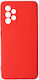 Samsung Galaxy A52 5g A52s 5g Silky Soft Touch Silikon Rote Kameraschutz Hülle