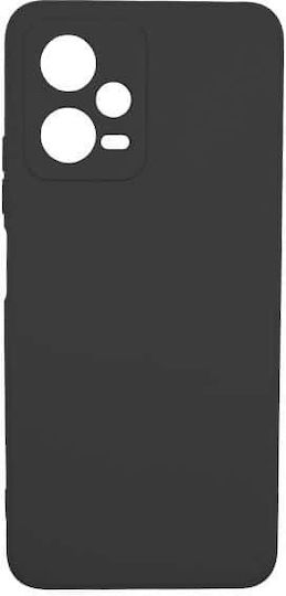 Θήκη Xiaomi Poco X5 Redmi Note 12 5g Silky Soft Touch Silicone Μαύρο Προστασία Κάμερας