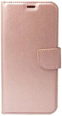 Handyhülle Für iPhone 14 Plus 15 Plus Brieftasche Rose Gold
