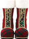Red Floor Standing Christmas Decorative Boots 30 X 28 X 38 H Cm Set 2 Pieces Lianos Xmas