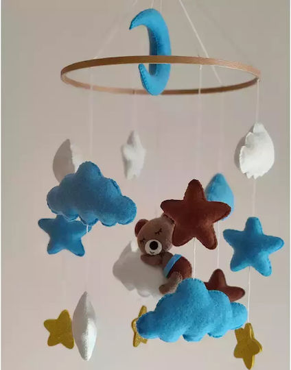 Pandaboo Kinder Dekoratives Zimmermobil Tiere Hellblau