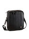 Herren Ledertasche Schulter / Crossbody Schwarz