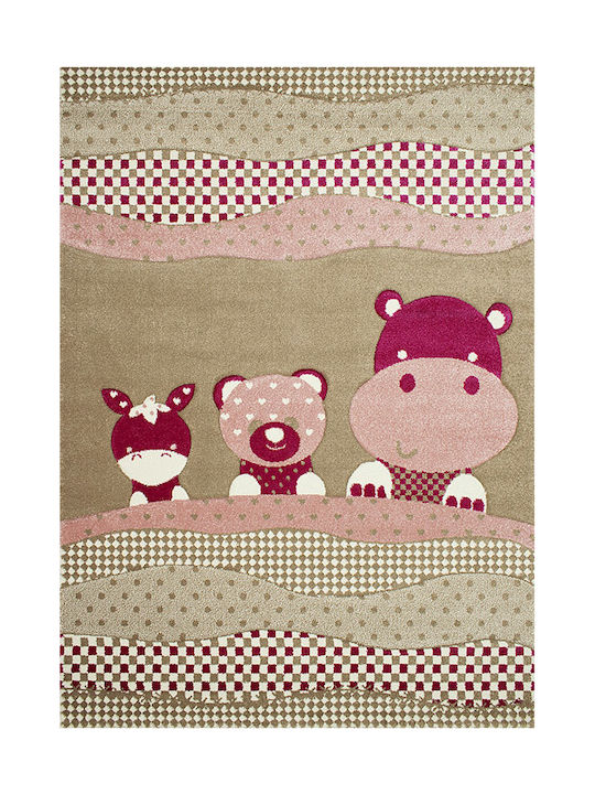 Koulis Carpets 1969a Детско килимче Розов 200x250см