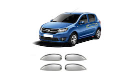 Външни Декоративни Дръжки За Автомобили Порта Dacia Sandero 2 4d 2013+ Хромирани Метални 4 Бройки