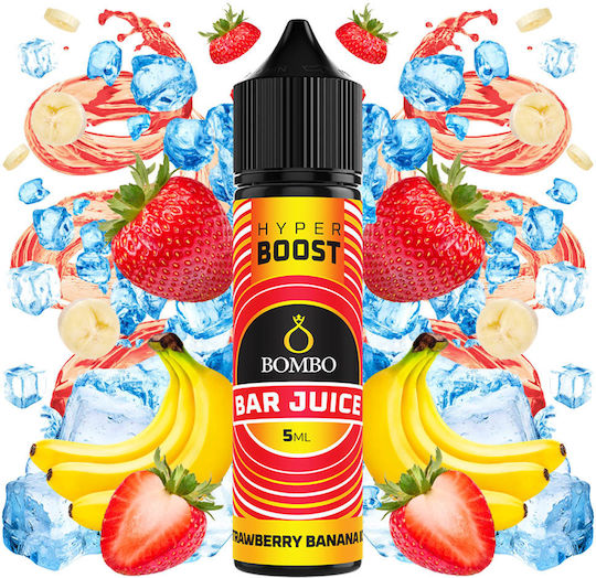 Bombo Strawberry Banana Ice Bar Juice Hyper Boost Flavorshot 5/60ml