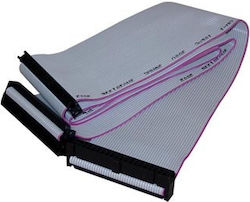 Ata 100 Hard Drive Cable 1x Female Ata 2x Female Ata 0.45 M 40 Pins Ata100 Gray Logo Packaging Hang Tag