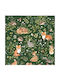 Green Forest Animal Throw Pillow 45x45