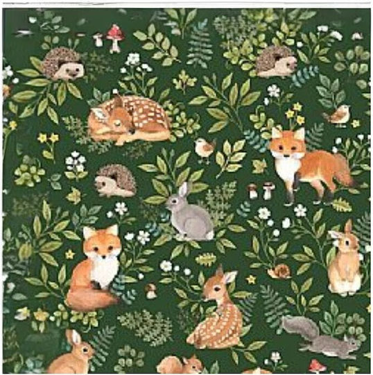 Kissen Green Forest Animal 45*45