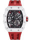 Tsar Bomba Men's Watch 44mm Automatic with Red Ceramic Bracelet
