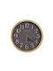Wanduhr Kunststoff Schwarz 22x3.8cm