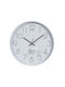 Wall Clock Plastic White 30x4.2cm