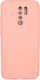 Handyhülle Xiaomi Redmi 9 Silky Soft Touch Silikon Rosa Kameraschutz