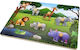 Ξύλινο Παιδικό Puzzle Σφηνώματα Ζούγκλας 7pcs Remoundo
