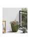vidaXL Topf Metallisch Green 30x30x30cm.
