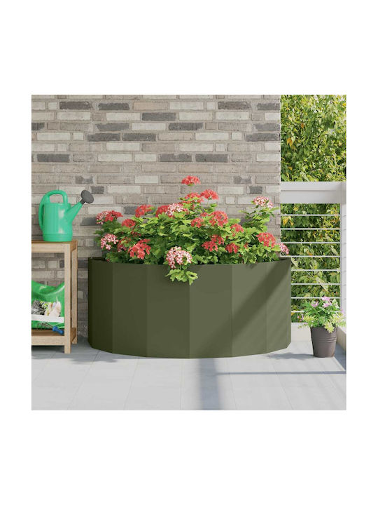 vidaXL Topf Metallisch Green 120x120x50cm.