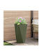 vidaXL Topf Metallisch Green 40x40x75cm.