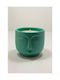 Handmade Aromatic Soy Candle Jar Embossed Face Design Green 8x9cm 500g