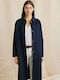 Women's Blue Coat with Buttons