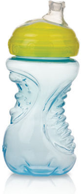 Nuby Baby Cup No-spill Cup made of Silicone Blue 300ml for 6m+m+