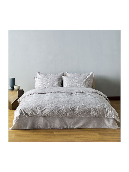 Kentia Duvet Cover Set Cotton Queen with 2 Pillowcases 220x240 Meni 22