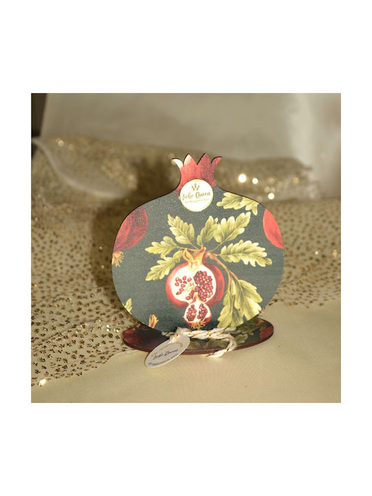 LiebeQueen Handmade Настолници Гоури Нар Черен от Дървο 1бр