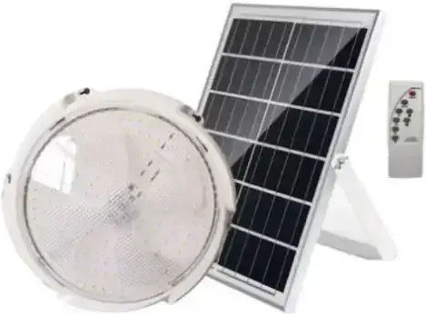 Suspendata Lampă Solară 20W Verde cu Fotocelulă și Telecomandă