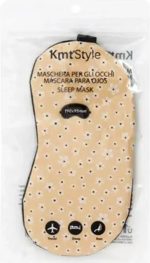 Polyester Schlafmaske Beige 19x9.5cm 2702824