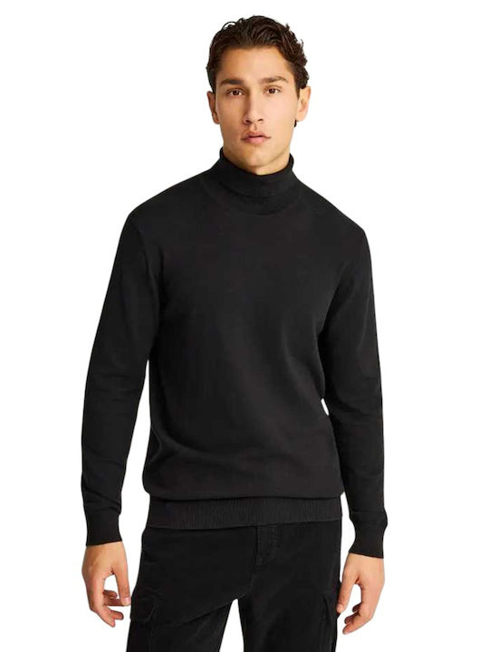 Langarm Herrenbluse Schwarz