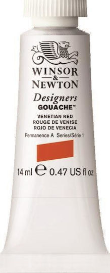 Winsor & Newton Tempera Paints Venetian Red in Tube 14ml 1pcs