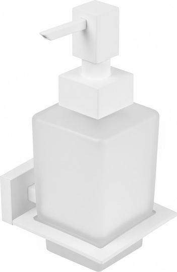 Bronze Art Lugano Επιτοίχιο Dispenser Γυάλινο Λευκό