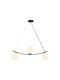 Braytron Pendant Light Black Rail with Socket G9 120x75.4cm