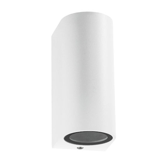 kelvo Murano Επιτοίχιο Εξωτερικό Φωτιστικό GU10 IP65 8x8x15εκ.