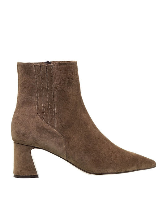 Mourtzi Wildleder Stiefeletten Damen Beige