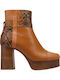 Wildleder Stiefeletten Damen Tabac Braun