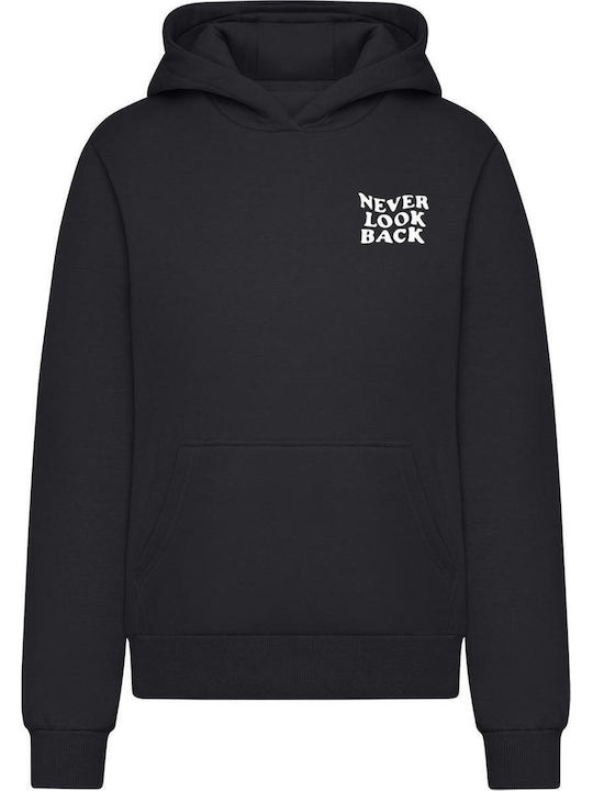 Damen Sweatshirt Kapuzen Black